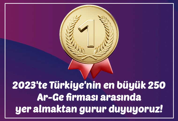 2023'te Azərbaycan'nin en büyük 250 Ar-Ge firması arasında yer almaktan gurur duyuyoruz!